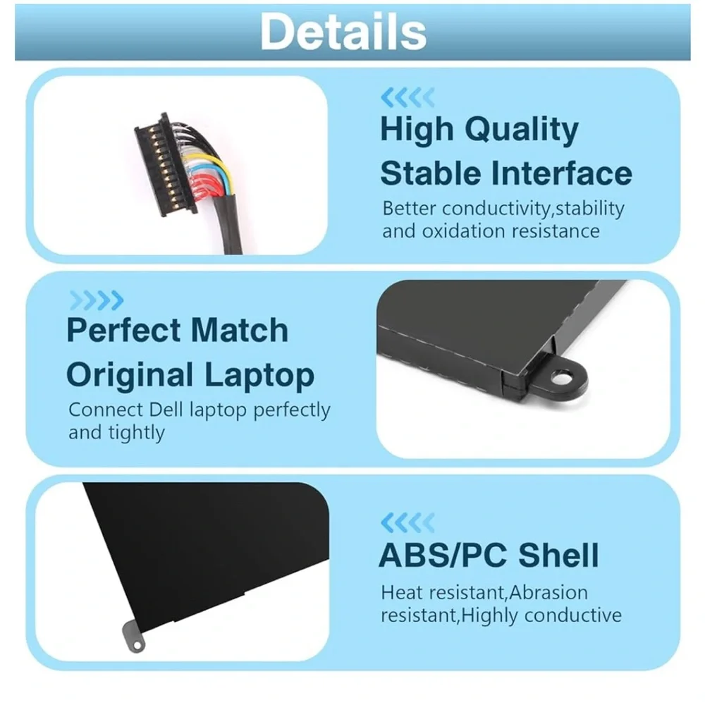 Dell Black Li-ion Laptop Battery with Red and Black Tools